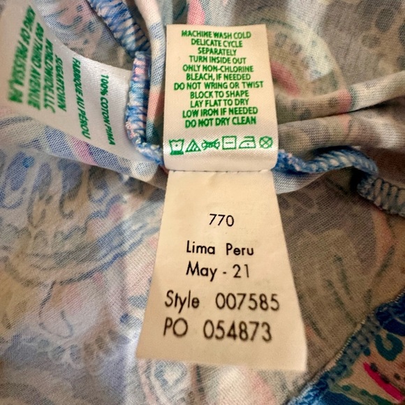 Lilly Pulitzer Kimi Dress In Zanzibar Blue size XS EUC - Picture 9 of 10